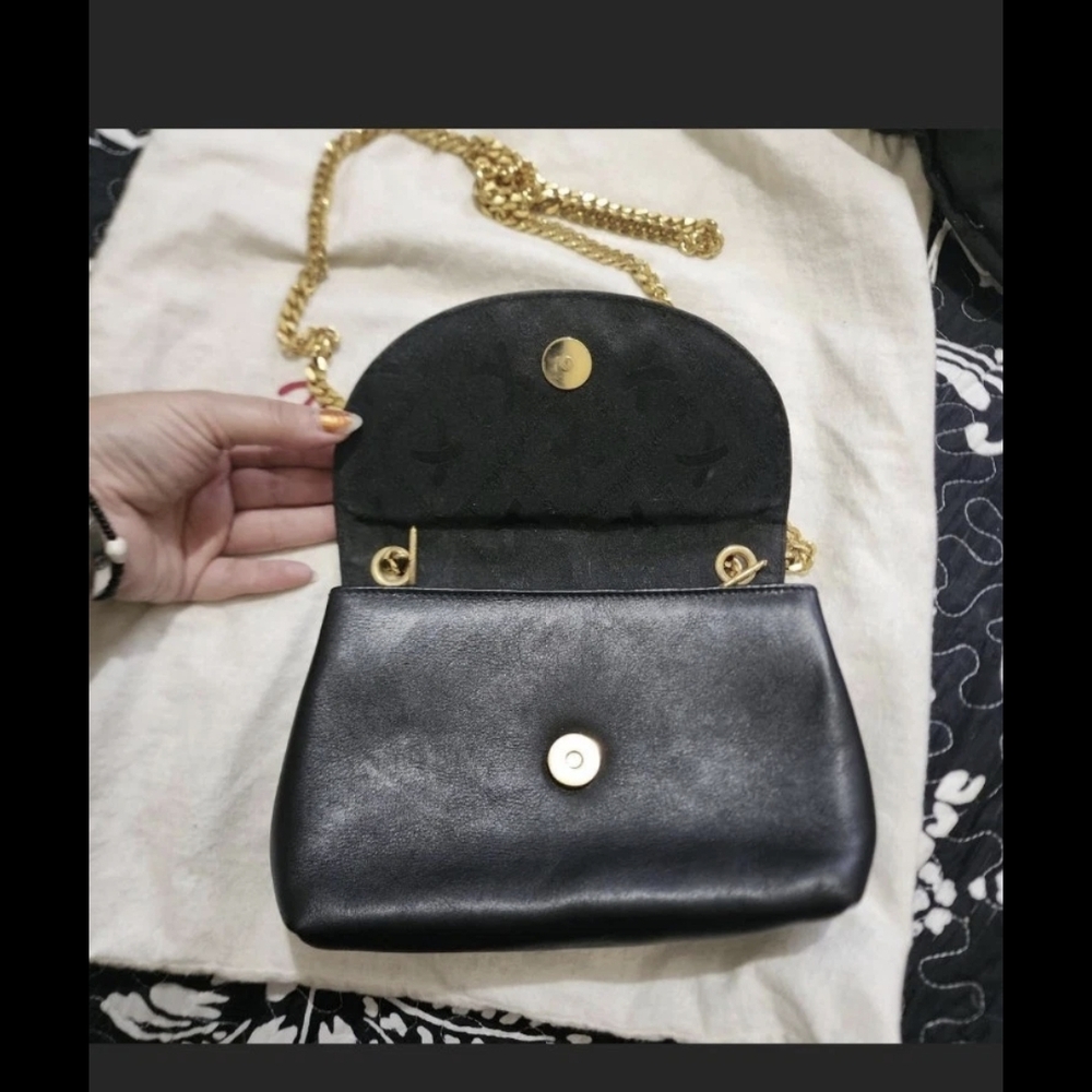 Paloma Picasso Black Leather Chain Bag - Picture 7 of 7